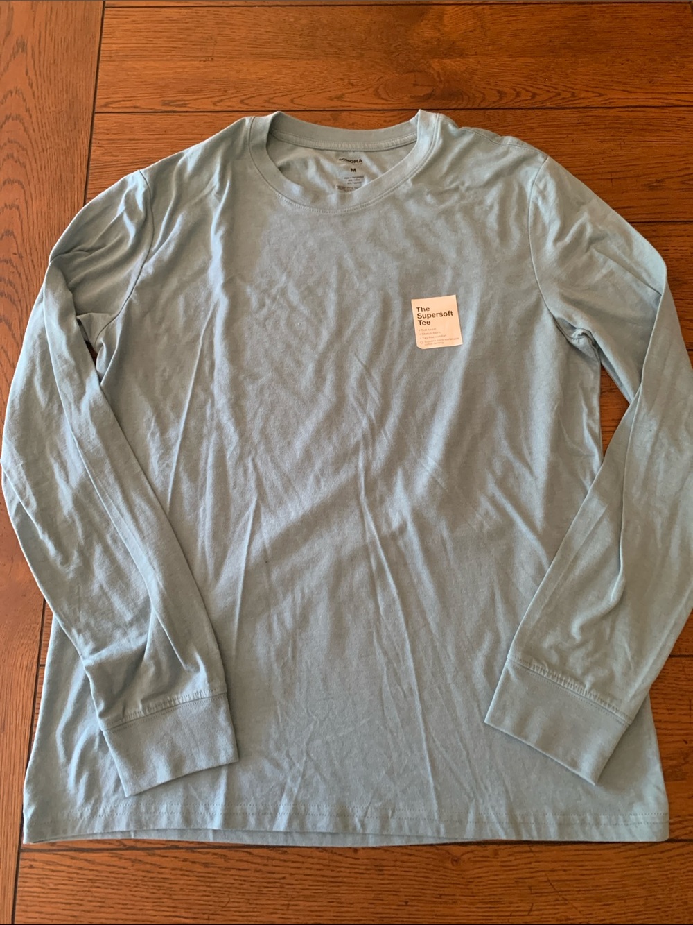 Sonoma The Supersoft Tee - Long Sleeve NWOT Muted Aqua Color Men’s Medium